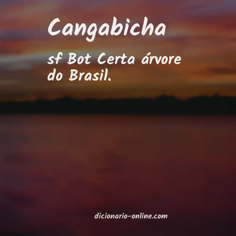Significado de cangabicha