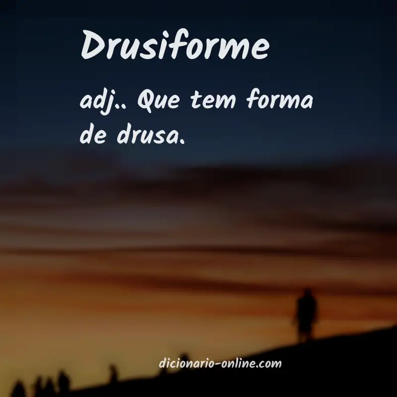 Significado de drusiforme