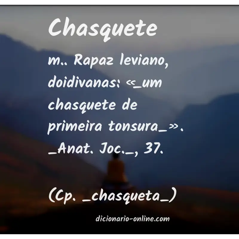 Significado de chasquete