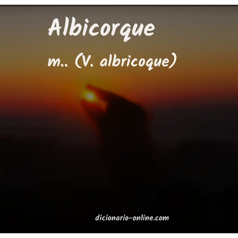 Significado de albicorque