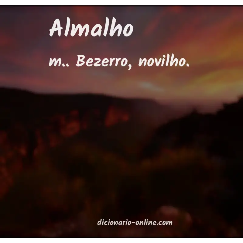 Significado de almalho