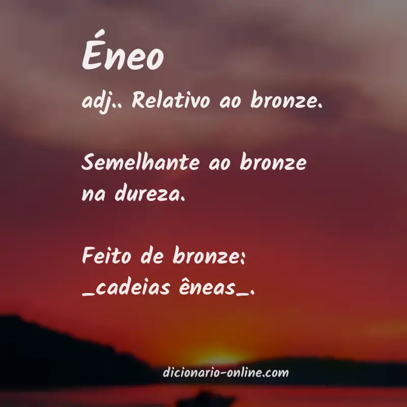 Significado de éneo