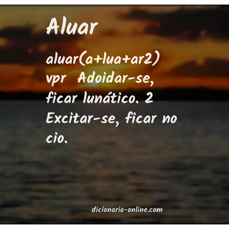Significado de aluar