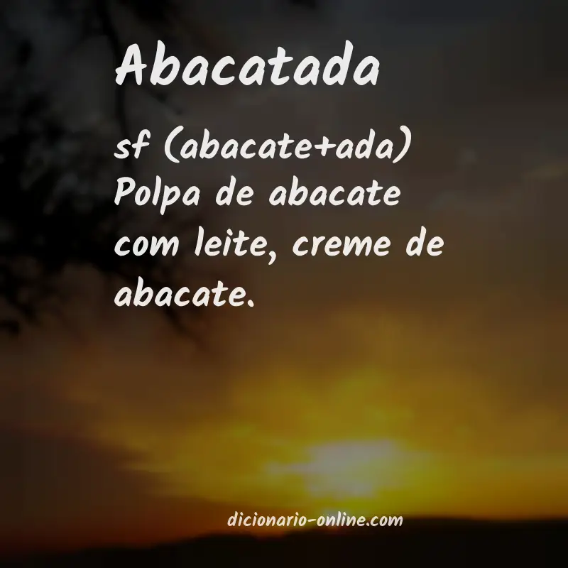 Significado de abacatada