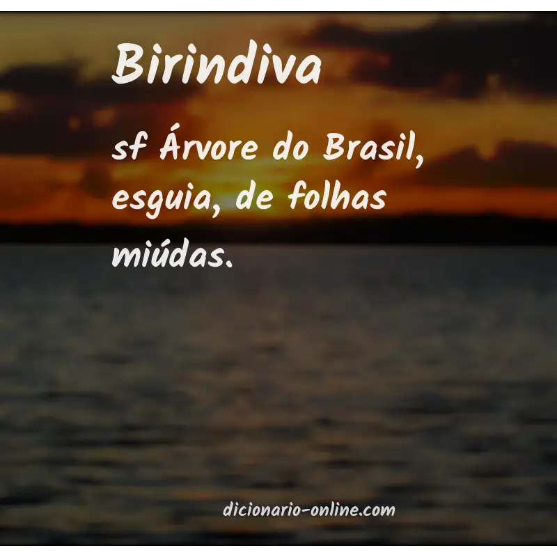 Significado de birindiva