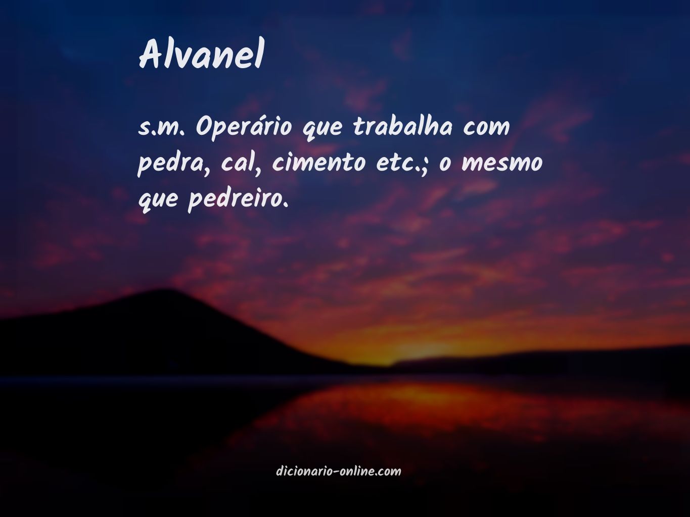 Significado de alvanel