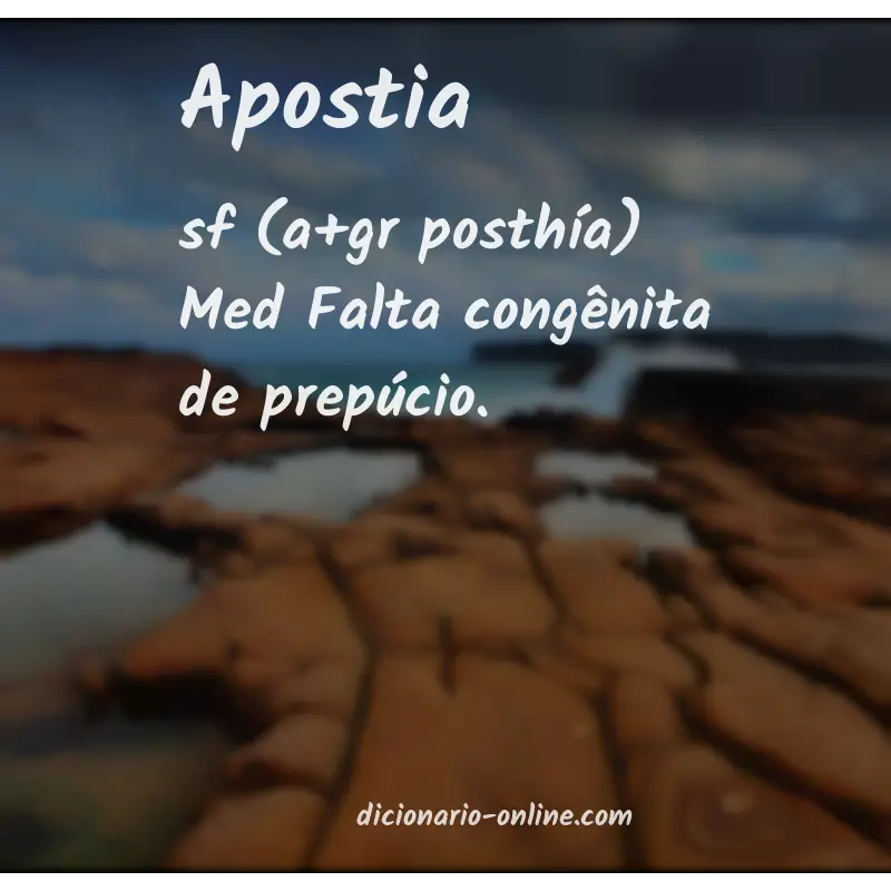 Significado de apostia