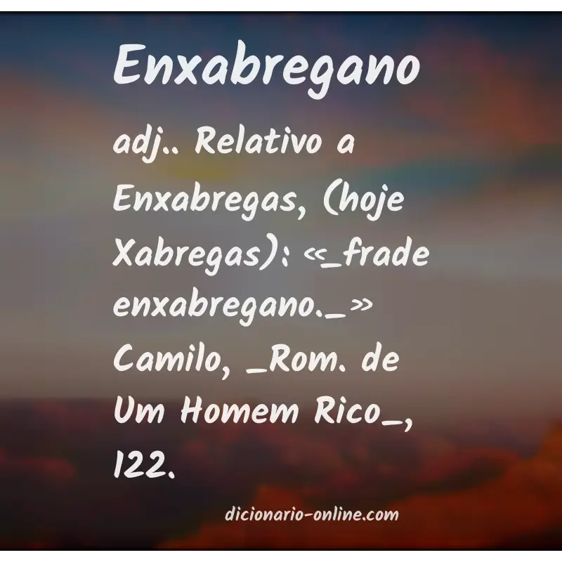 Significado de enxabregano