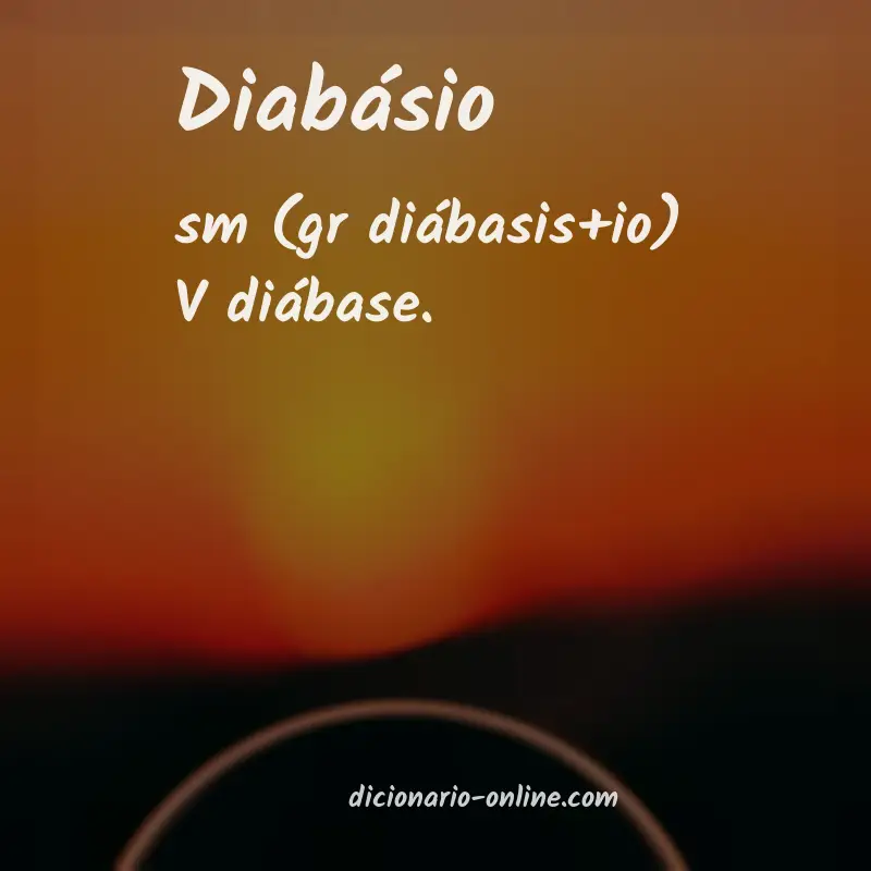 Significado de diabásio