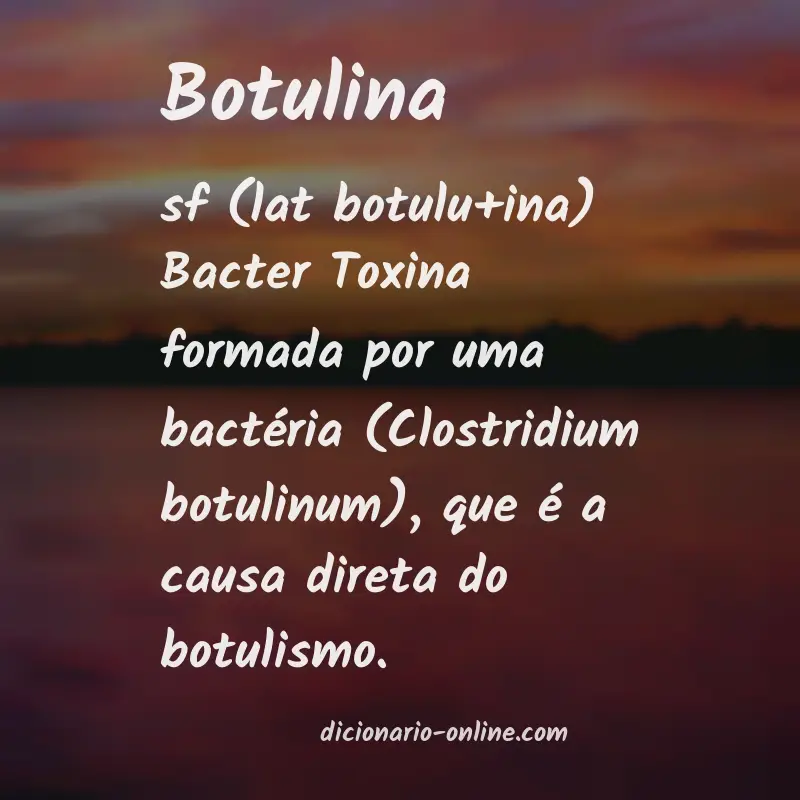 Significado de botulina