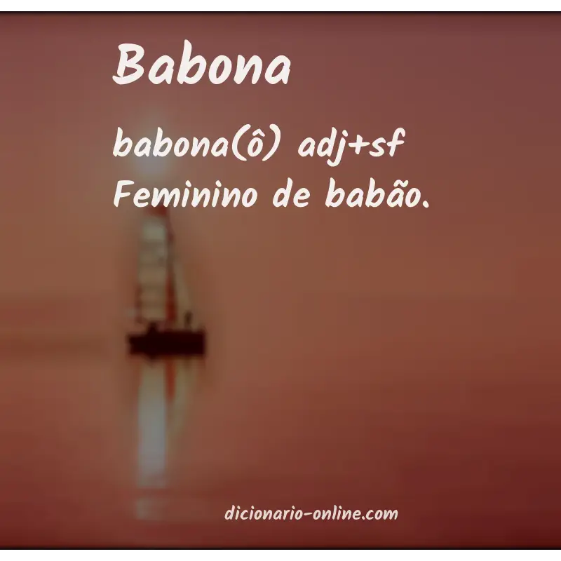 Significado de babona