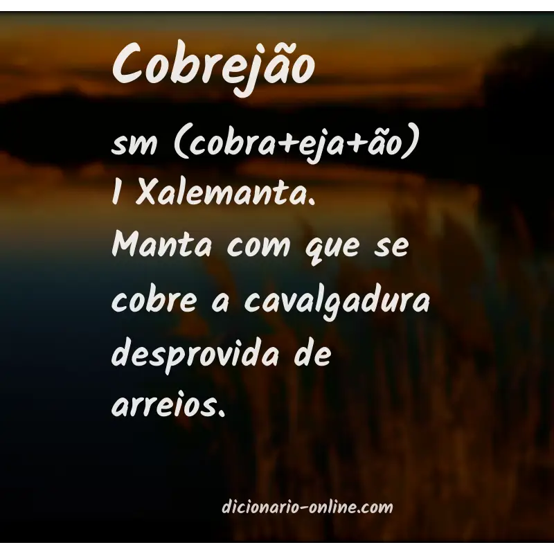 Significado de cobrejão