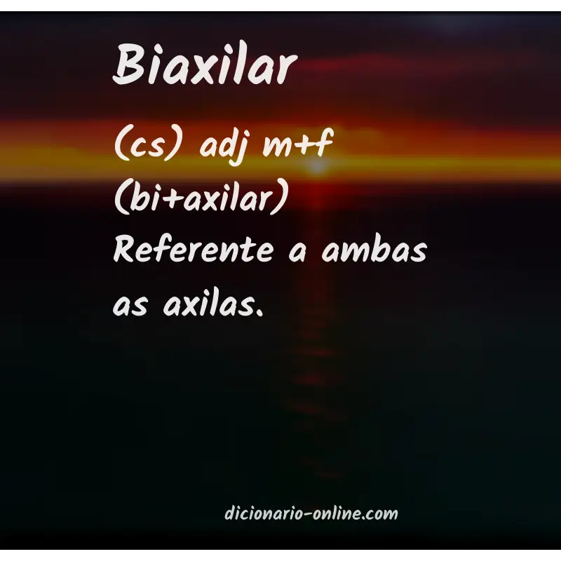 Significado de biaxilar