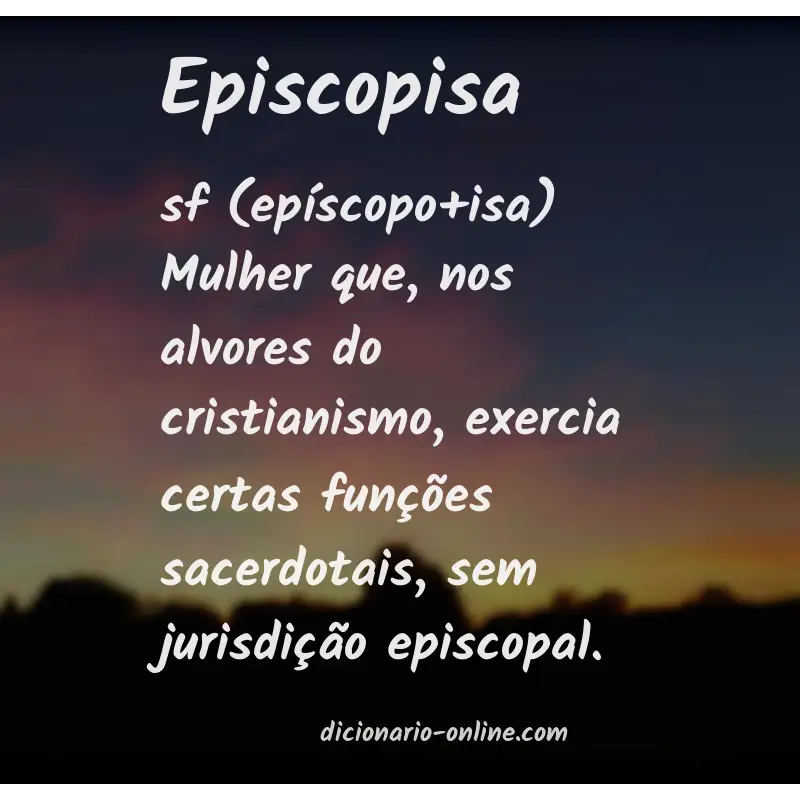 Significado de episcopisa
