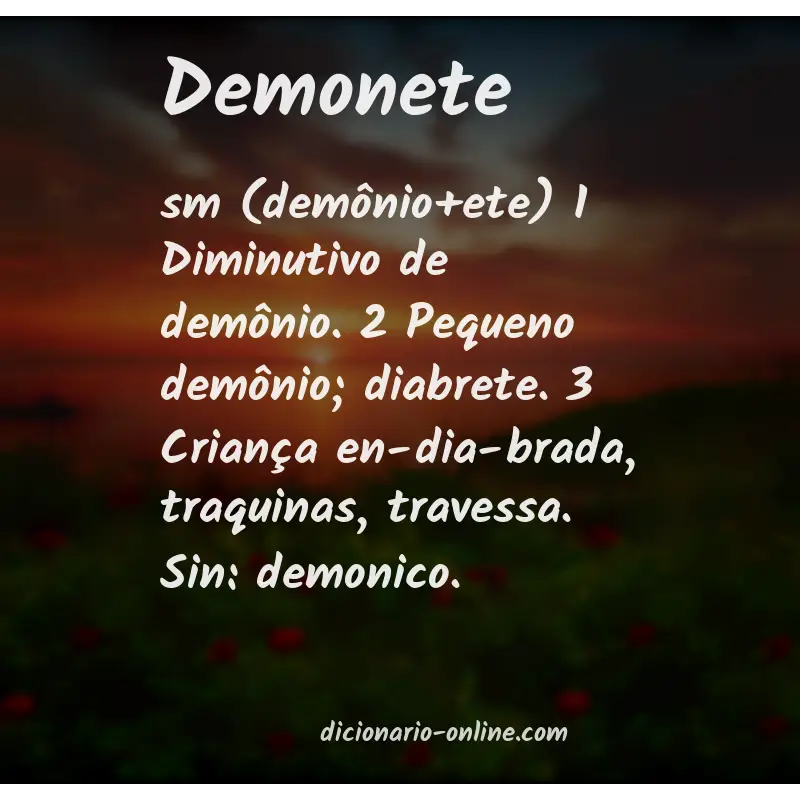 Significado de demonete
