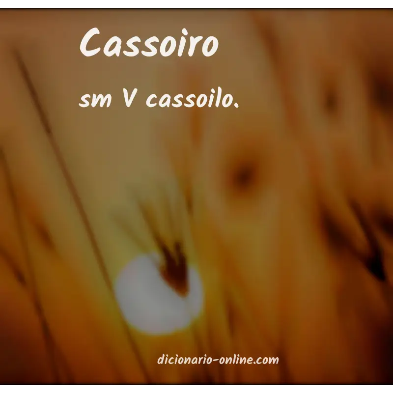 Significado de cassoiro