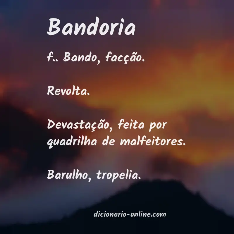 Significado de bandoria