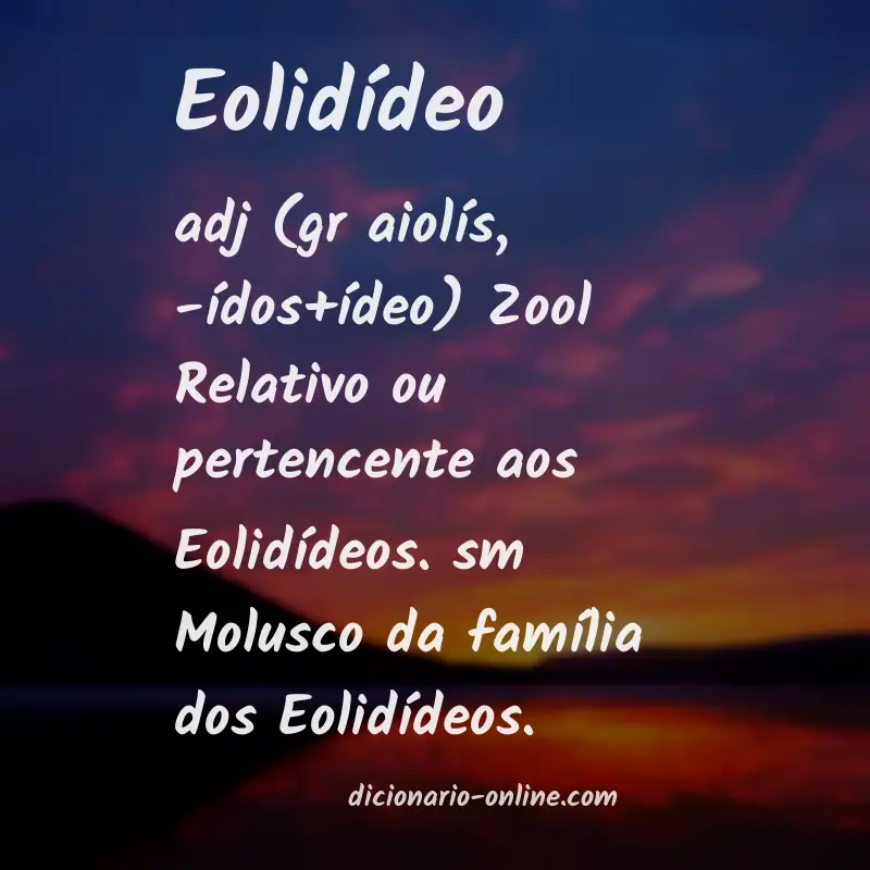 Significado de eolidídeo