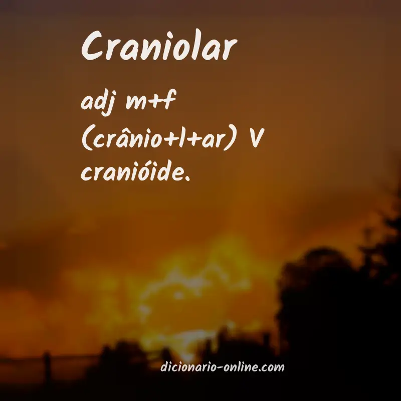 Significado de craniolar