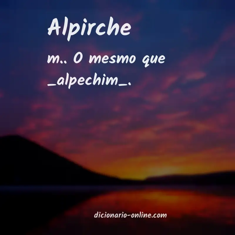 Significado de alpirche