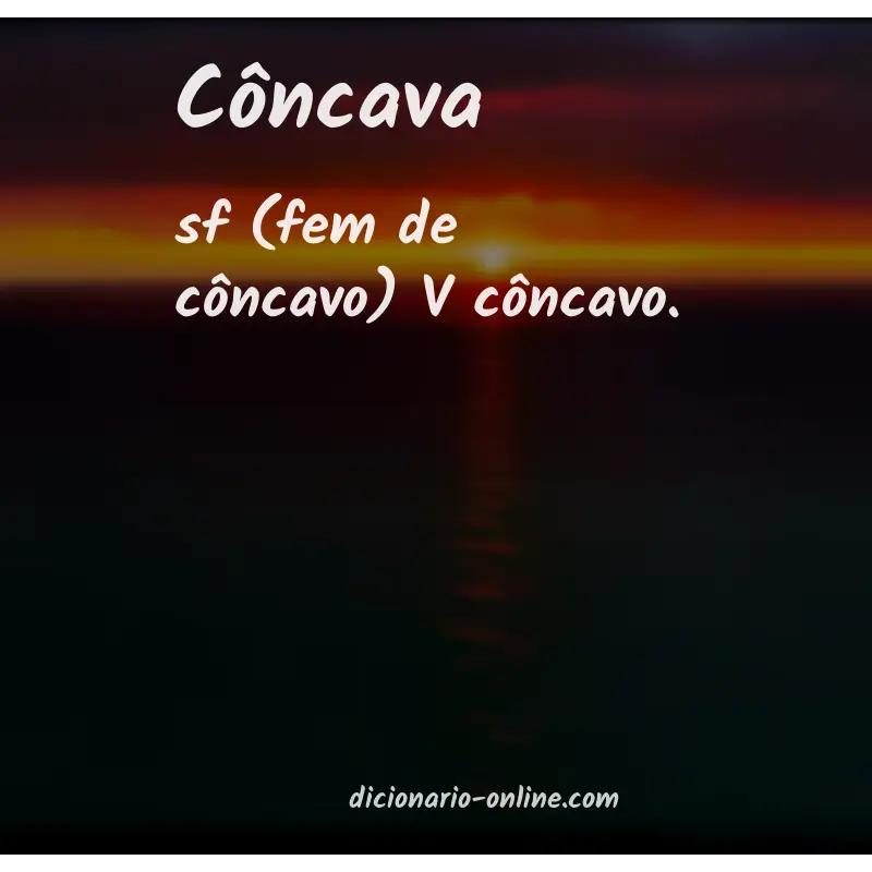 Significado de côncava