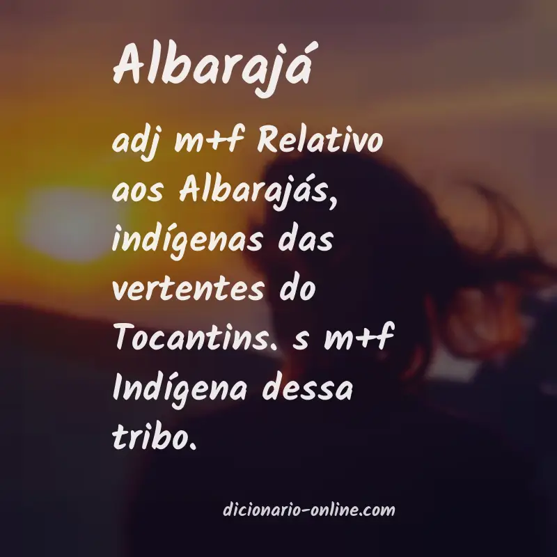 Significado de albarajá