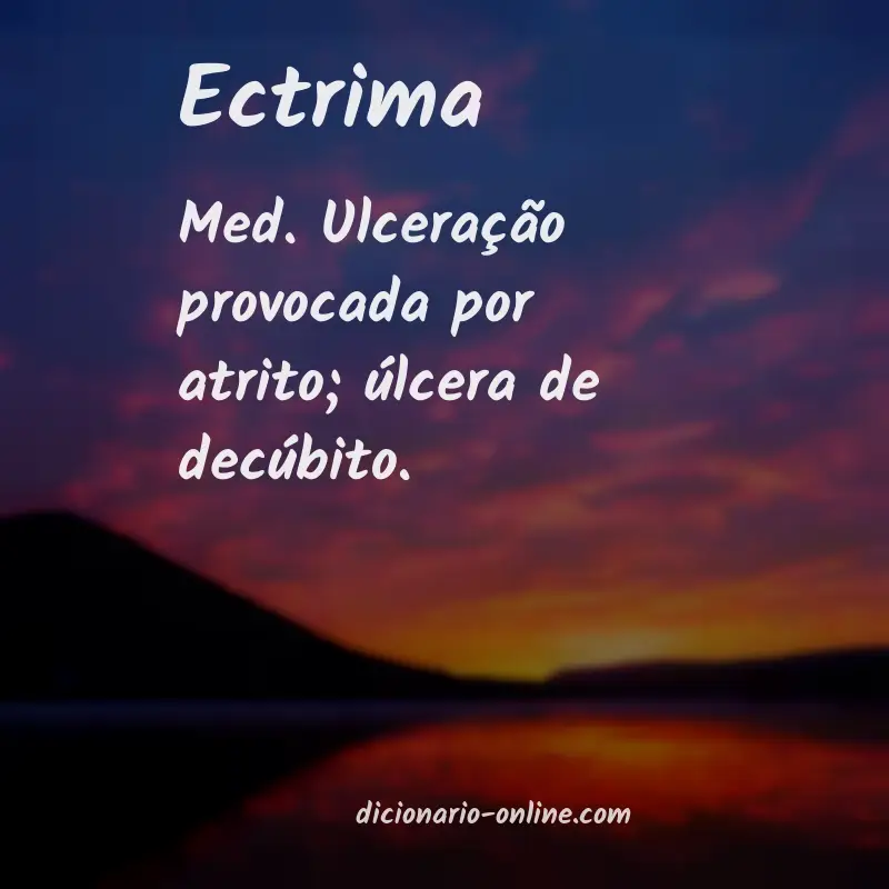 Significado de ectrima