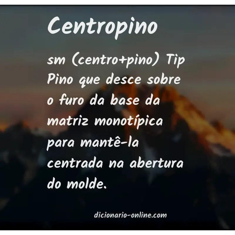 Significado de centropino