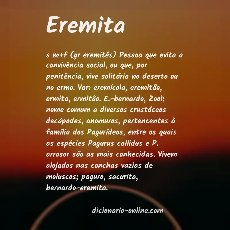 Significado de eremita