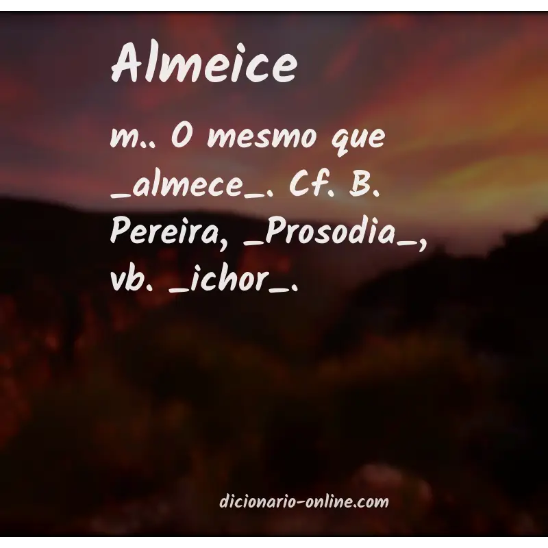 Significado de almeice