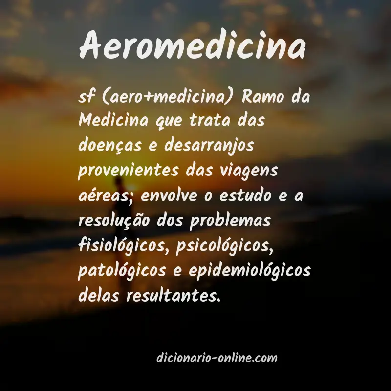 Significado de aeromedicina