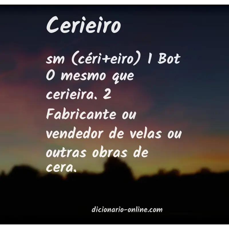 Significado de cerieiro