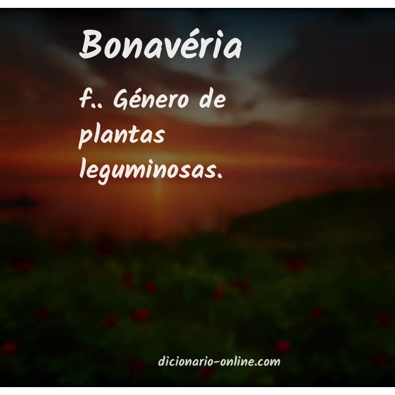 Significado de bonavéria