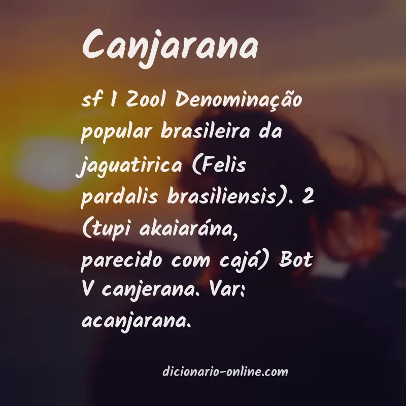 Significado de canjarana