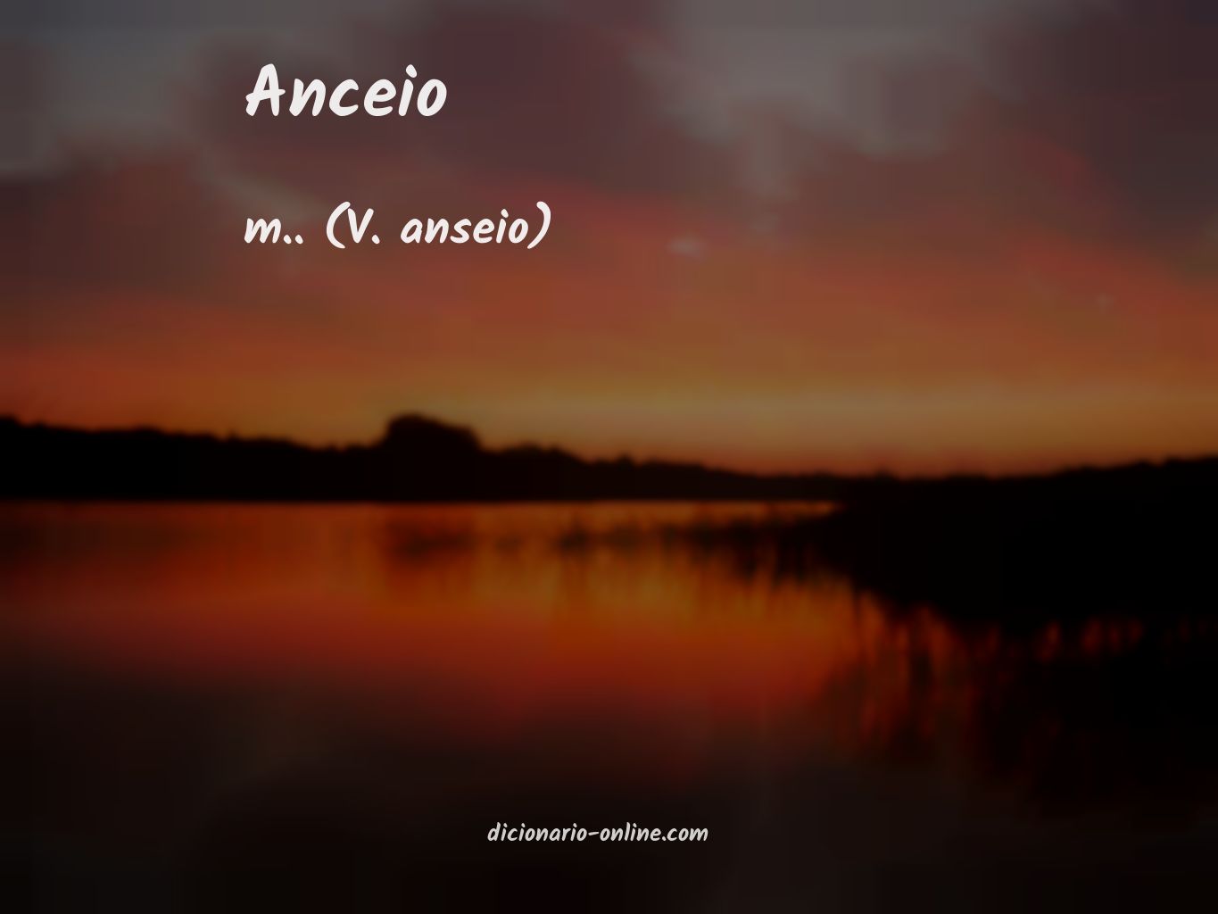 Significado de anceio
