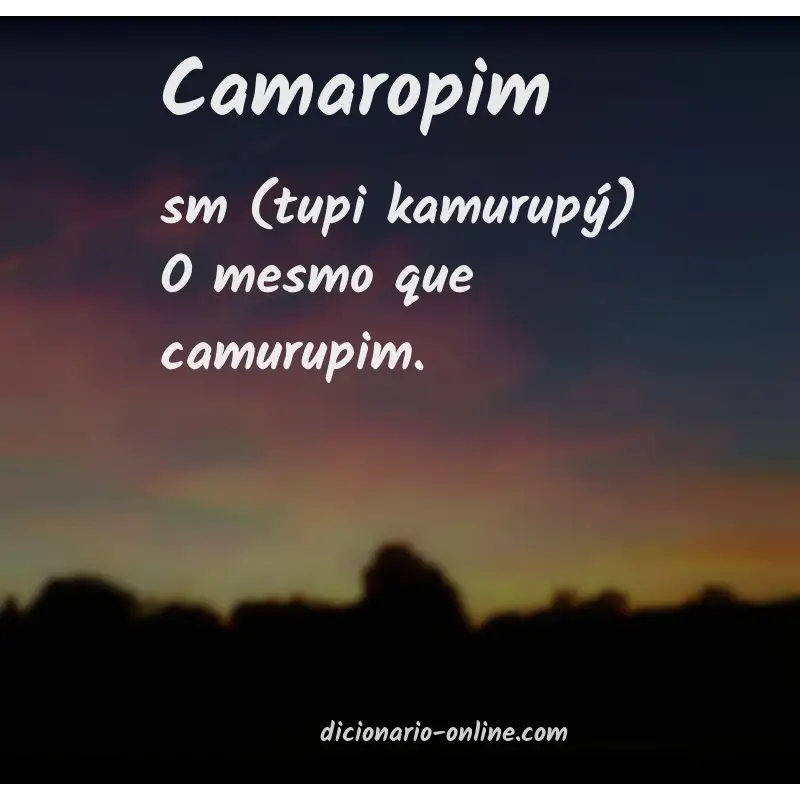 Significado de camaropim