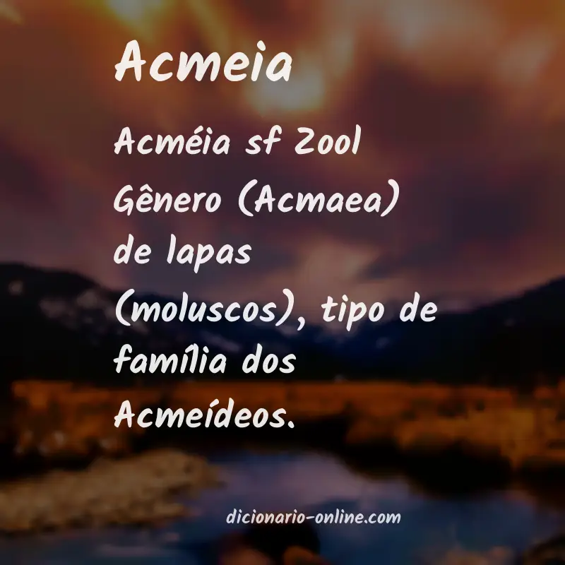 Significado de acmeia