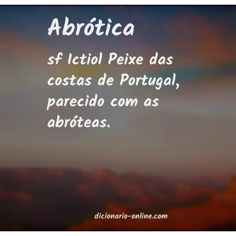 Significado de abrótica