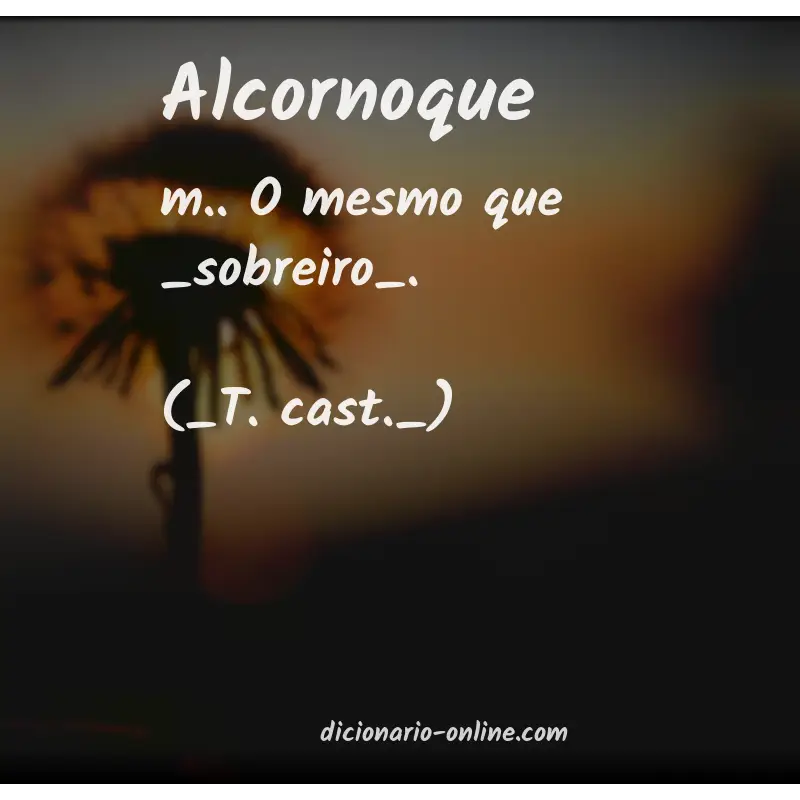 Significado de alcornoque