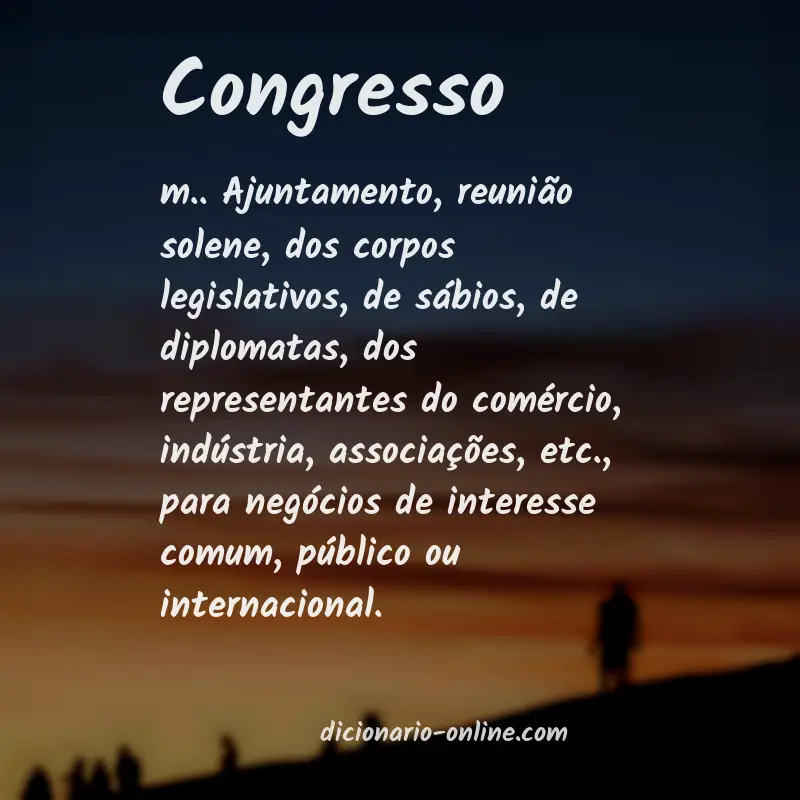 Significado de congresso