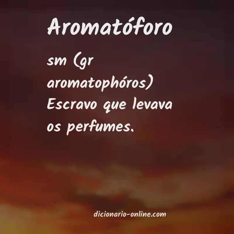 Significado de aromatóforo
