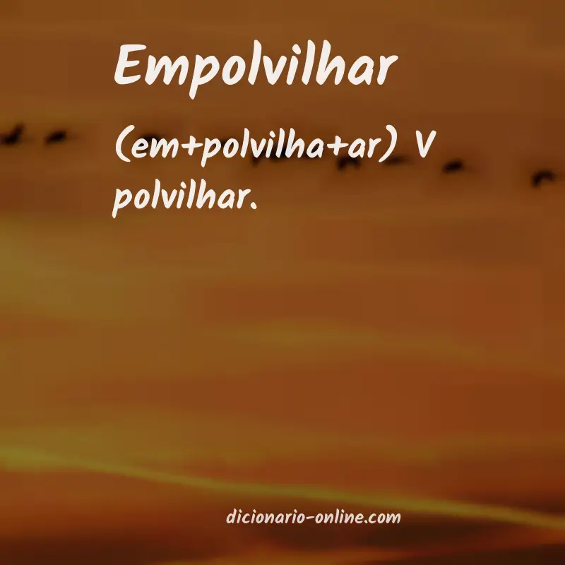 Significado de empolvilhar