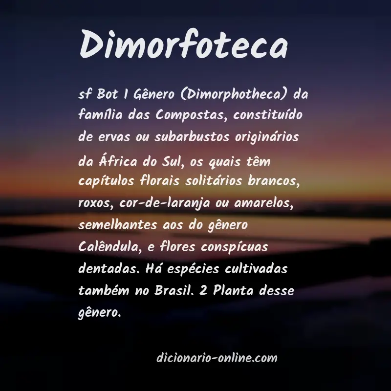 Significado de dimorfoteca