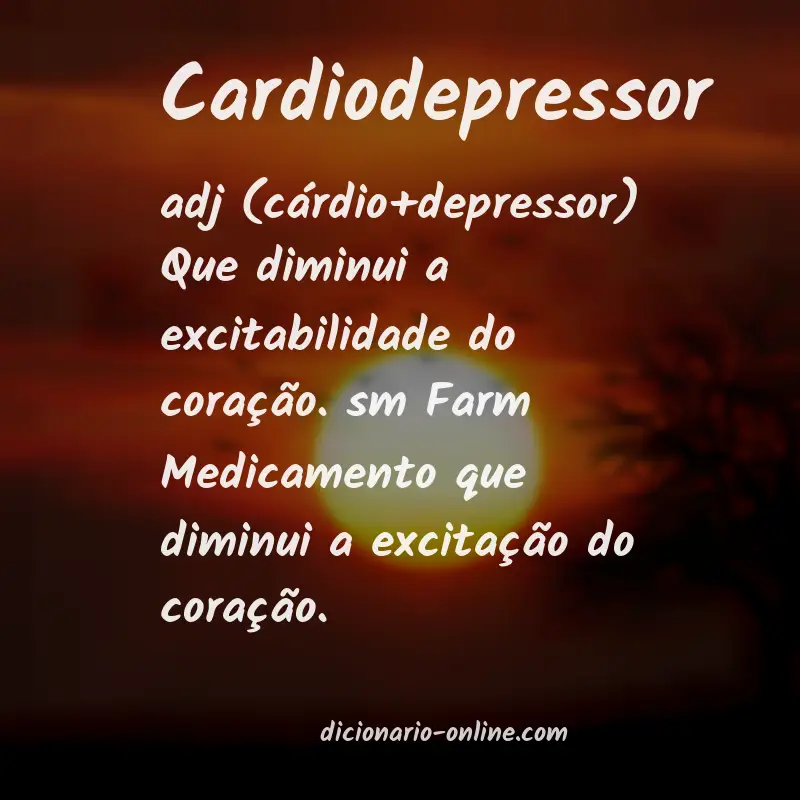 Significado de cardiodepressor
