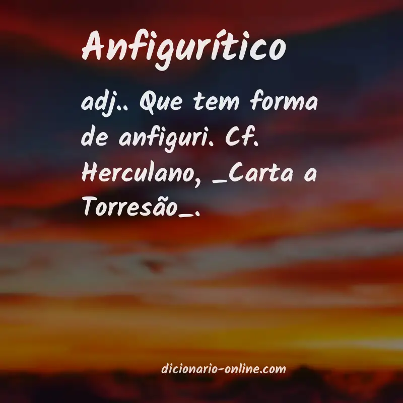 Significado de anfigurítico