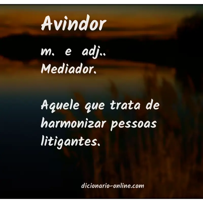 Significado de avindor