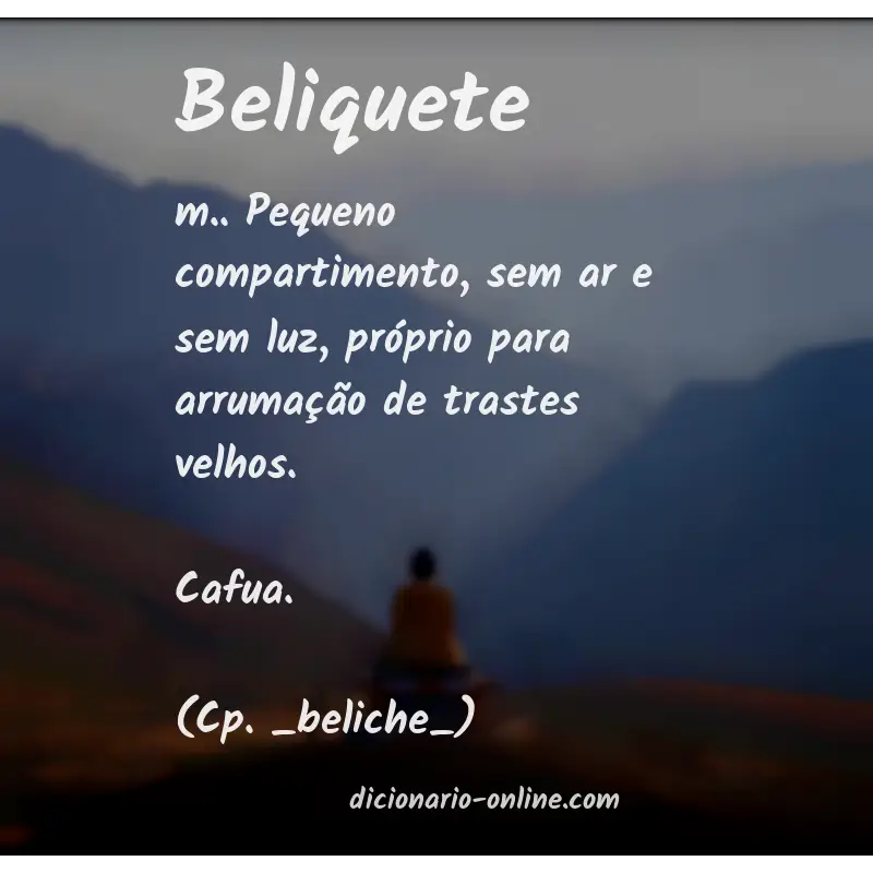 Significado de beliquete