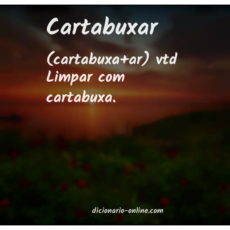 Significado de cartabuxar