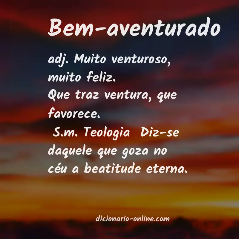 Significado de bem-aventurado