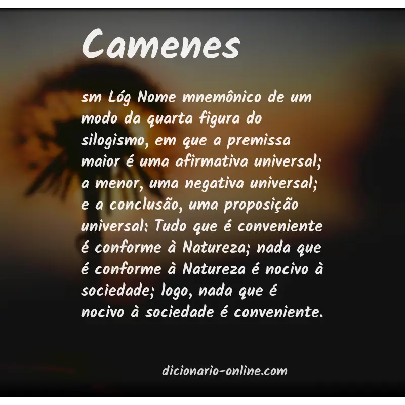 Significado de camenes